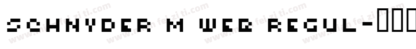 Schnyder M Web Regul字体转换